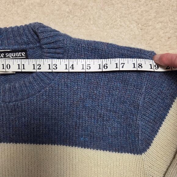 Vintage Castle Square Men's L Wool Blend Knit Pullover Crew Neck Sweater - Picture 4 of 10